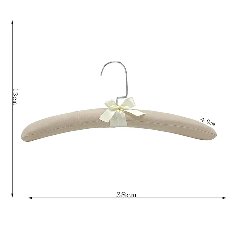 Factory Direct Sales Silk Clothes Stand  Underwear Satin Hanger Linen Sponge Clothes Hanger