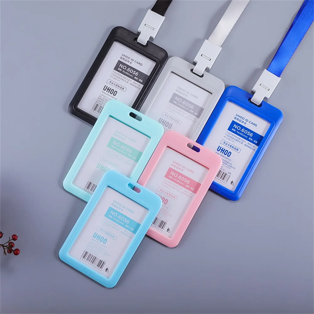 ID Card Holder Ribbon Strap Neck Rope Lanyard