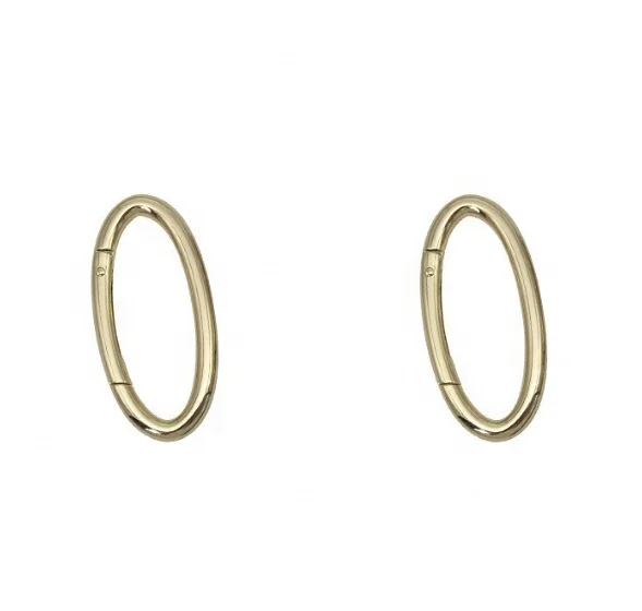 Oval Double Open Ring Spring Buckle Lightweight Bag with Lited Feature