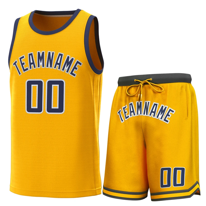 Custom Youth Basketball Wear Printed Reversible Mesh Blank Sublimation Basketball Uniform Kits