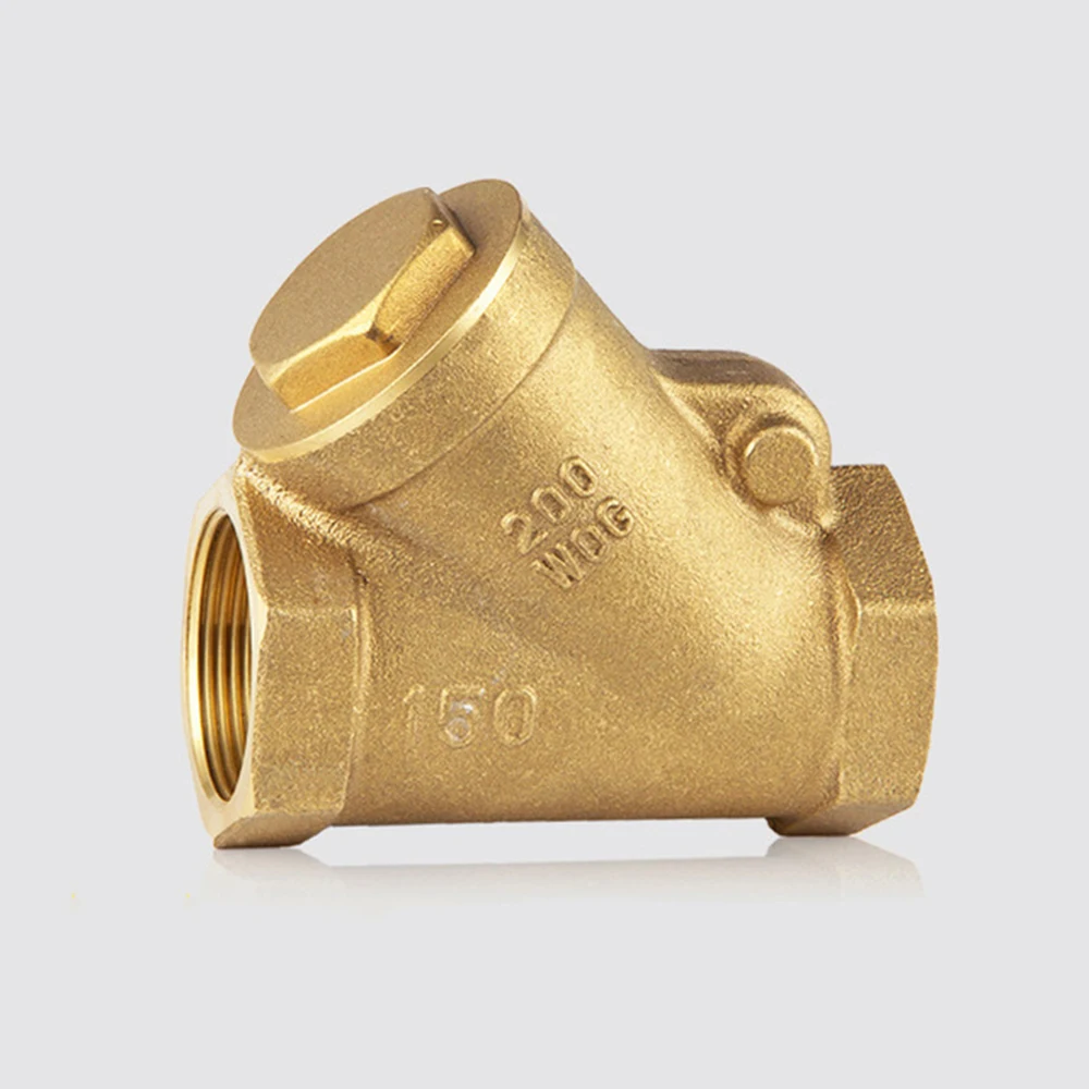 Wholesale Forged Brass Horizontal Check Valve & Y-Strainer with S.S Filter / Brass Y Type Strainer Check Valve With Ss Net