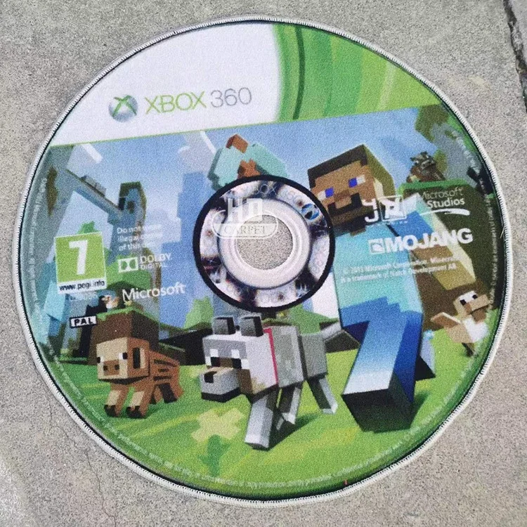 Custom Video Game CD Disc Rug For Living Room