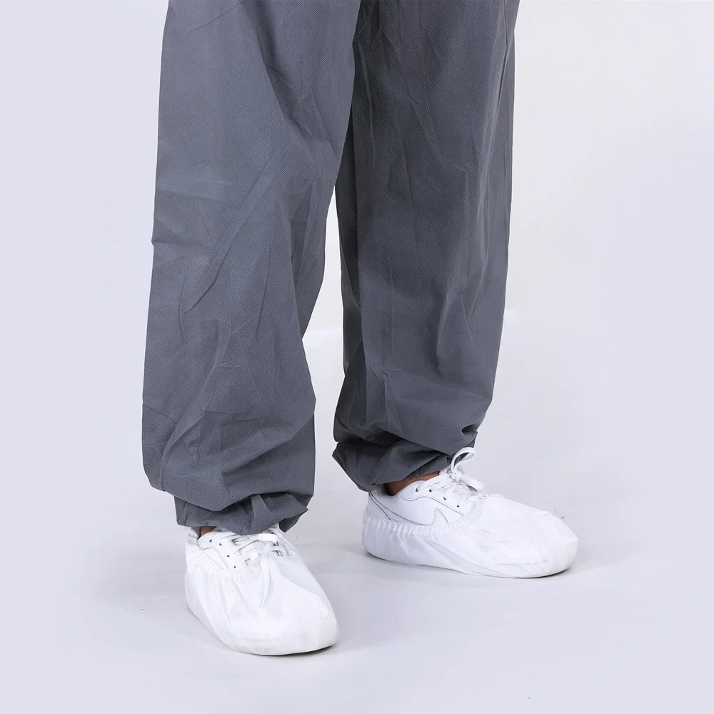 Ppe Suit Disposable Coverall Safety Clothing Type 5  Coverall Disposable Waterproof Hazmat Suit For Industrial Working Clothes