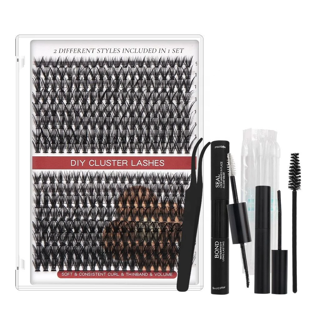 Hand Made Bond Seal Applicator Diy Lashes Eyelash Extensions Pre Cut 8-16 Lash Extension Kit Diy Lash Extension Kit 60D 80D 100D