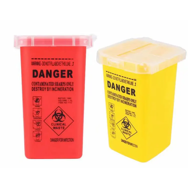 Safety Disposable Medical Needle Waste Sharps Container