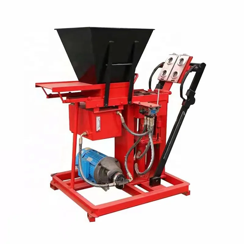 HuaYang Handmade LEGO Chain Brick Soil Clay Brick Machine