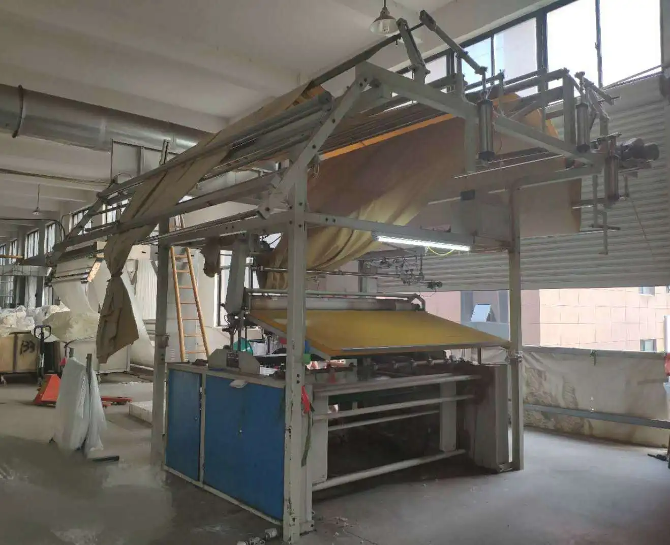 Electronic Calibrated Counter Meter System Textile Finishing Machine Double Fold Cloth Folding Machine