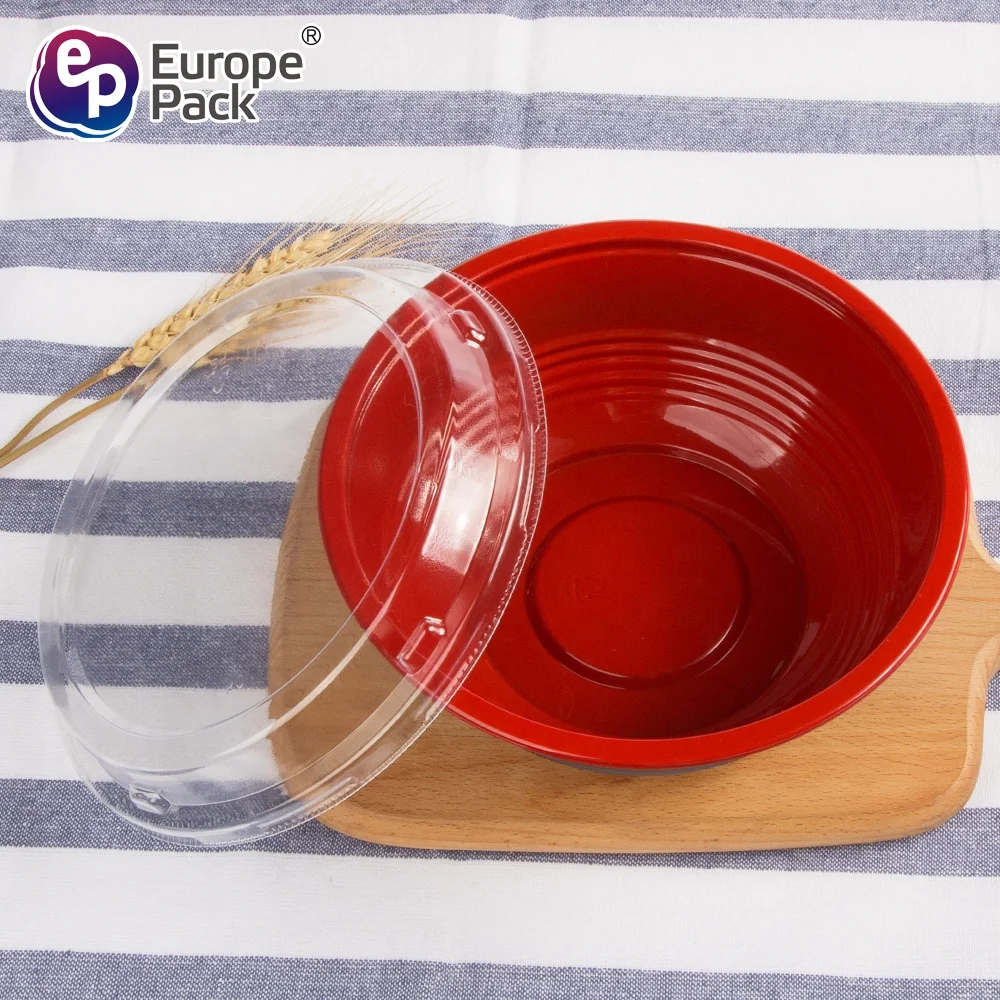 New products high quality 700ml disposable donburi plastic bowl with lids