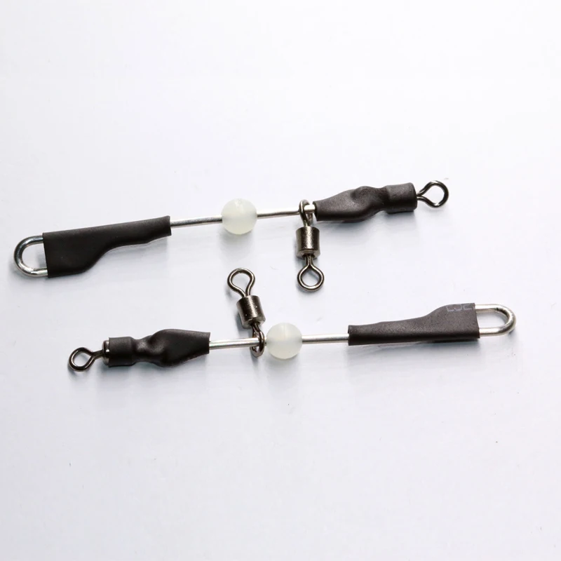 
Stainless Steel Luminous Beads Plastic Sleeve Balance Rolling Swivels Carp Fishing Tackle Accessories 
