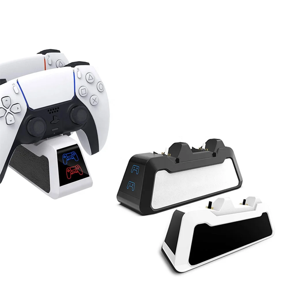 
Best Quality Hot Selling PS5 Charging Station Charger Set Dual Charging Station for PS5 Controllers 