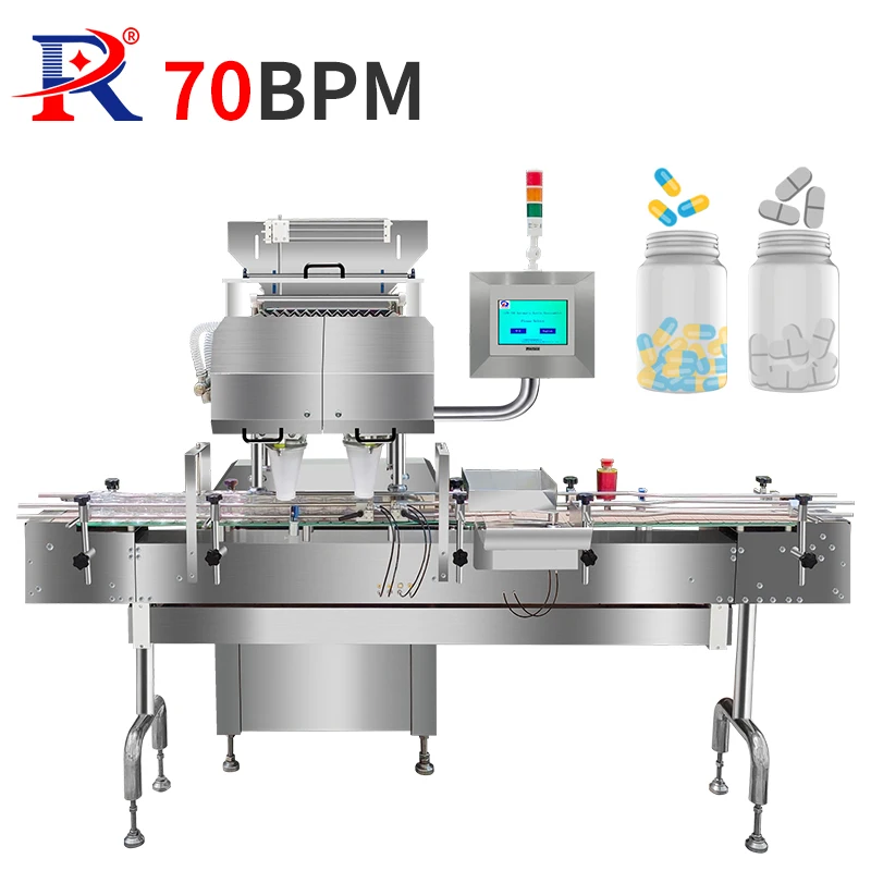 Automatic 12 Channel Electronic Counter Filling Bottling Pill Capsule Tablet Counting Machine For Pharmaceutical
