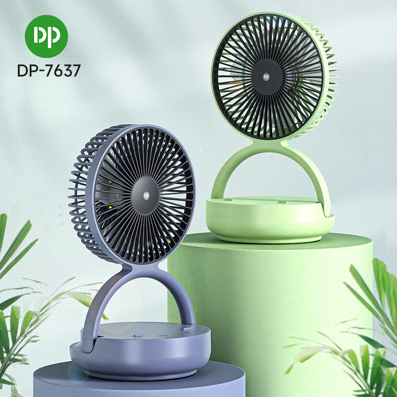 Rotating Fan Multifunction Led Folding Mobile Phone Holder High Speed Portable USB Rechargeable Mini Table Fan