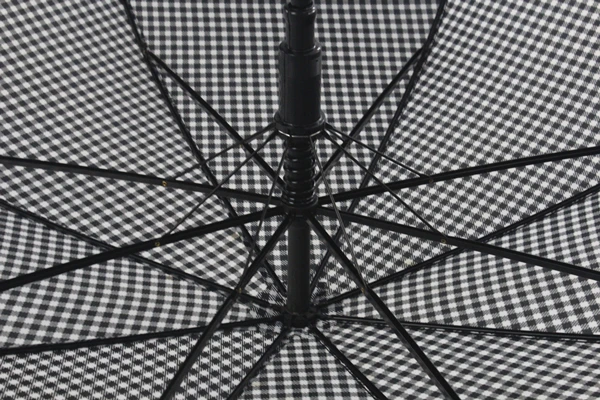 auto open samurai sword handle straight umbrella with grid pattern for gift