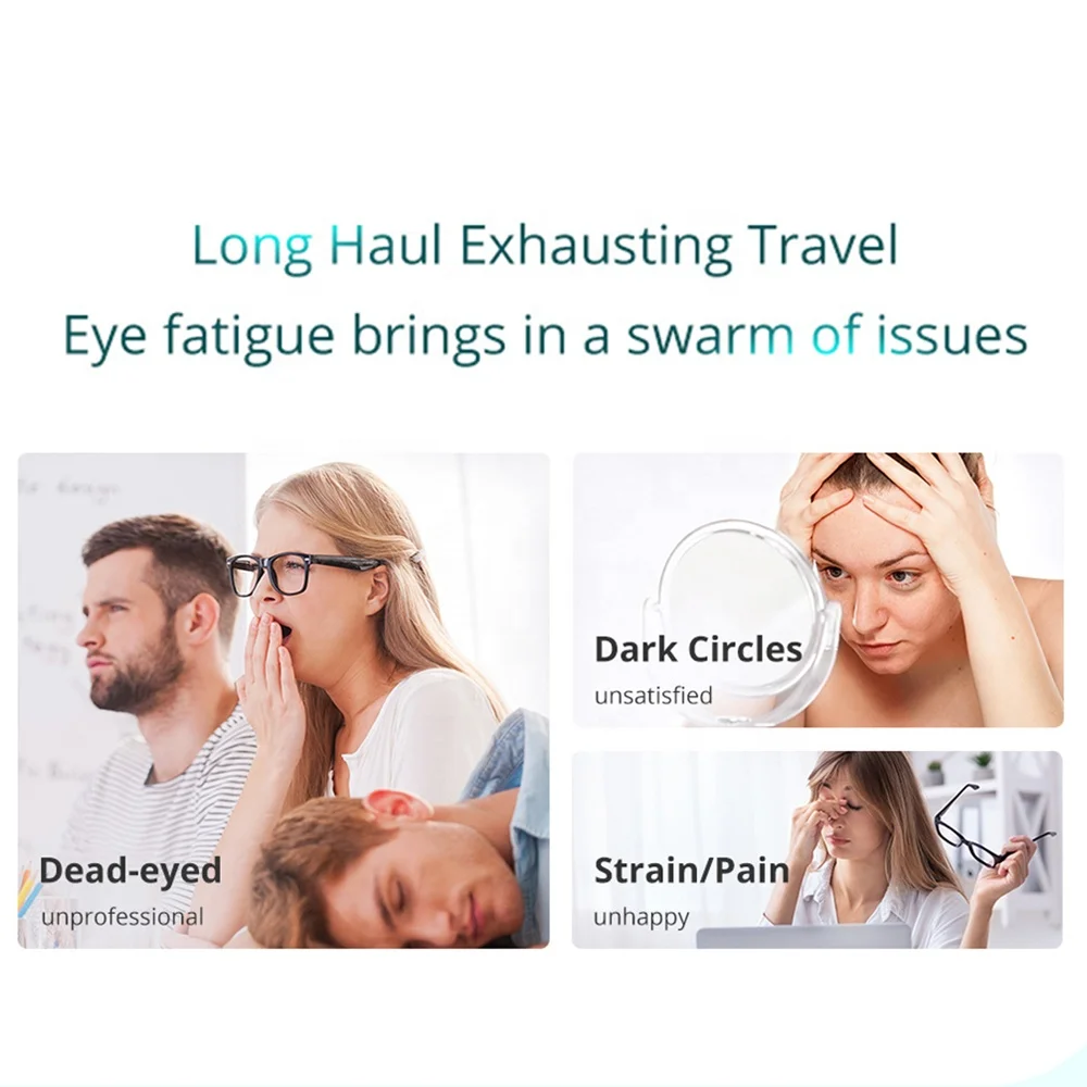 
2021 Dropshipping Electric Mini Eye Care Wireless Beauty Device Heated EMS RF Smart Vibrator Eye Massager With Heat Hydrogel 