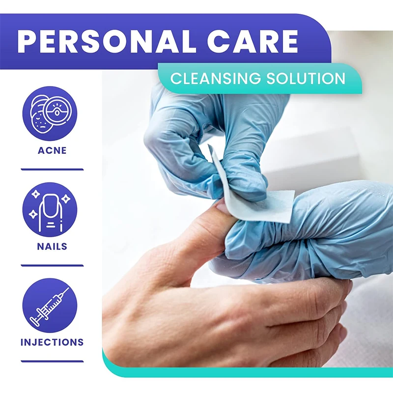 Custom Logo Medical Grade Disinfecting Wipe Sterile Alcohol Prep Pads 70% Isopropyl