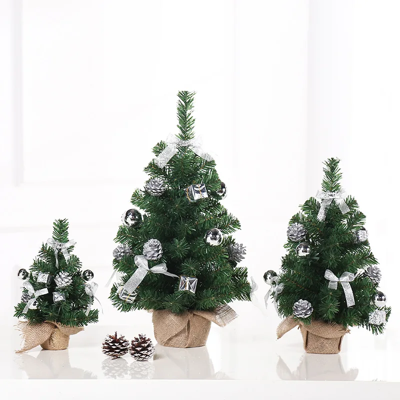 30 cm 45 cm 60 cm three-color Christmas tree PVC simulation tree hot selling Christmas decoration