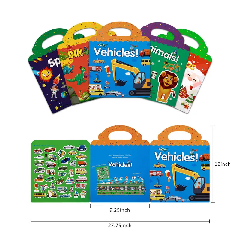 Hot Sale A Fairy Tale Kids Activity Sticker Book For Game and Education Reusable