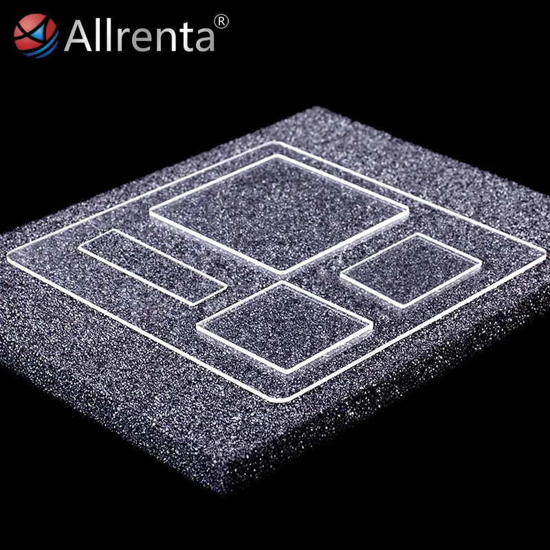 Оптическая прозрачная ультрафиолетовая кварцевая стеклянная Хрустальная пластина JGS1/квадратная форма/мультиспецификация на складе/на