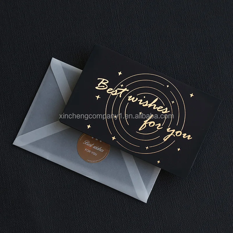 Custom Customized Luxury Thank You Cards With Logo And Stickers For Supporting May Small Business To Leave A Review Card