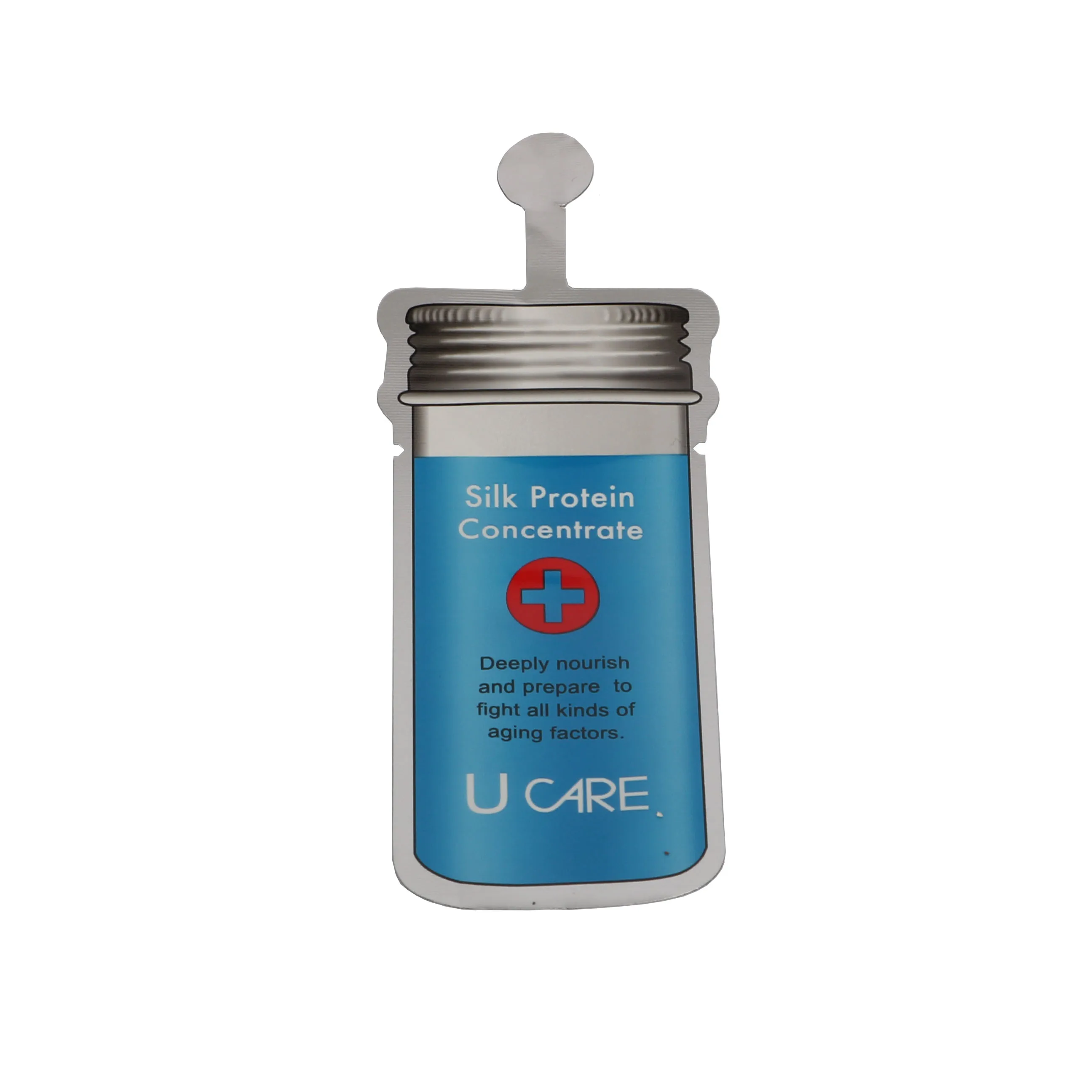 China Manufacture Custom Printed Special Shape Pouch Aluminium Foil Facial Mask Packaging Bags