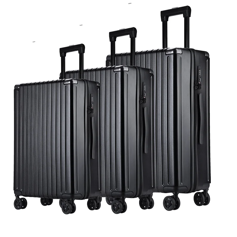 RS luggage 3 pieces abs luggage sets carry on light weight 16 inches suitcase with hand cosmetic bag travel luggage set