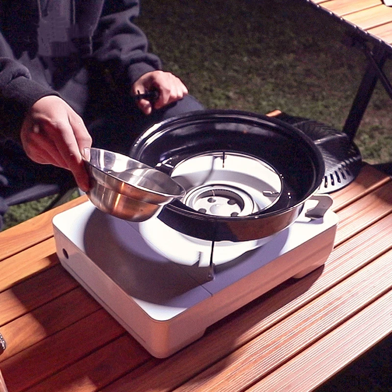 Korean-style Charcoal Grill Outdoor Portable Camping Picnic Non-stick Iron Bbq Grill