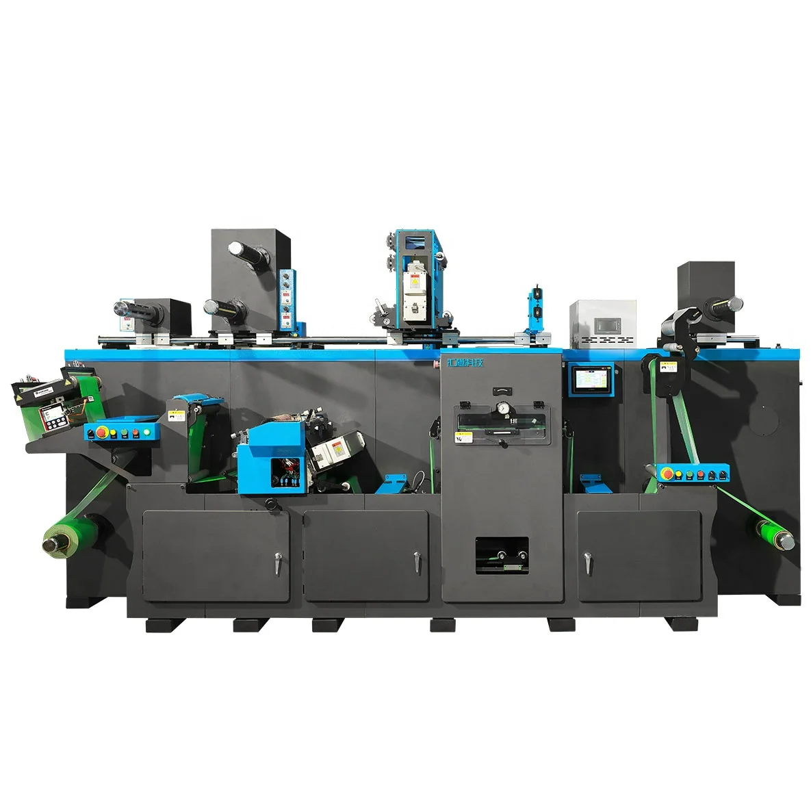 HONTEC FDA-350E Combined post press equipment for two-step two-color printing of e-type and S-type flexo printing