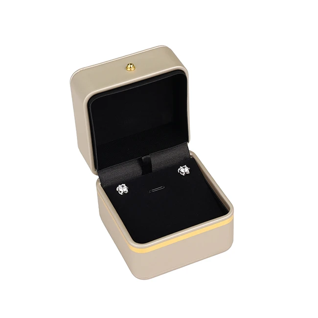 manufacturer low price simple jewelry box good square sliding sleeve golden supplier storage