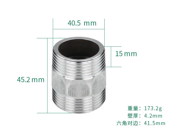 Factory price stainless steel pipe connect fitting round male hex nipple