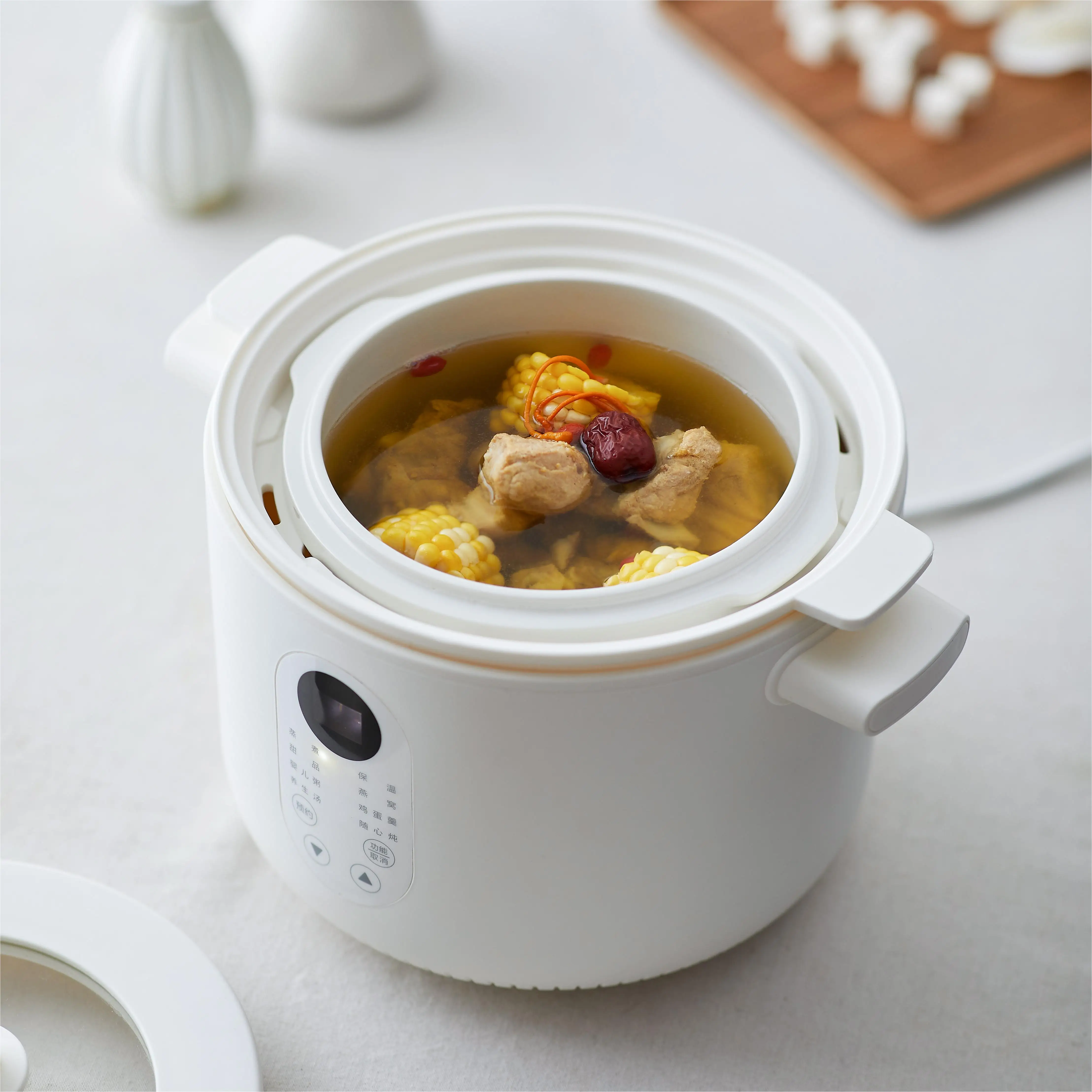 New style Ceramic Liner Stew Pot Multi-function Cooker 2.5L  Smart Slow Cooker