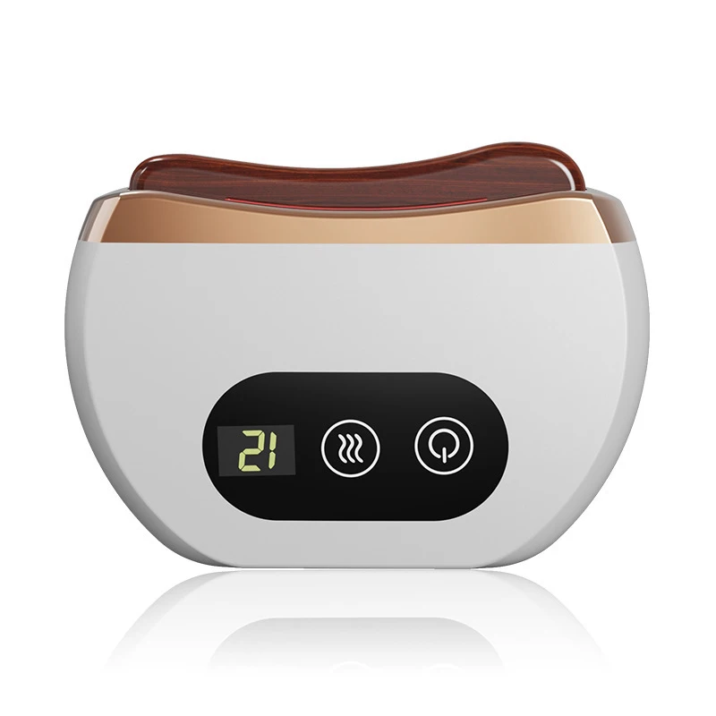 New Design Hot Compress Vibration Gua Sha Board Electric Bian Stone Gua Sha Scraping Device