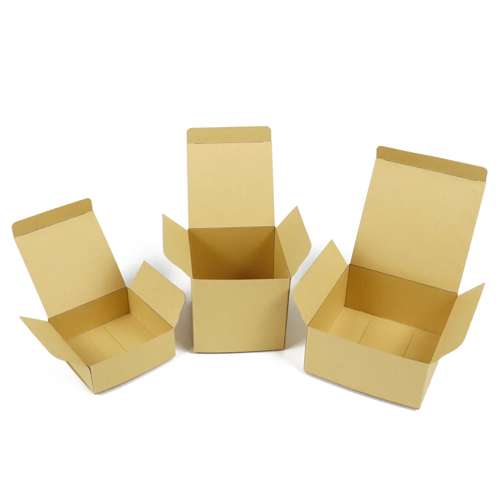customized fold flat premium rigid cardboard packing carton die cut paperboard craft flat folding top and tuck gift paper box