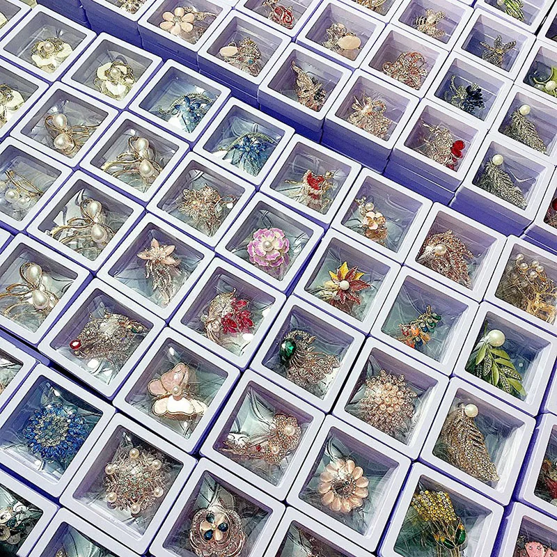 wholesale women accessories hand made rhinestone pearl twinkle wedding brooches scarf pins luxury bulk brooch jewelry