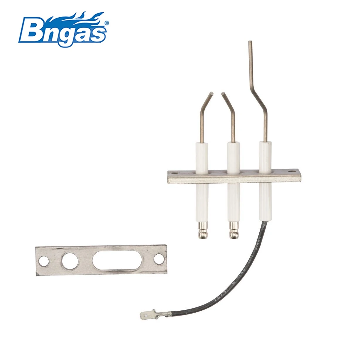 Replacement part ignition and ionisation electrode kit for boiler heater
