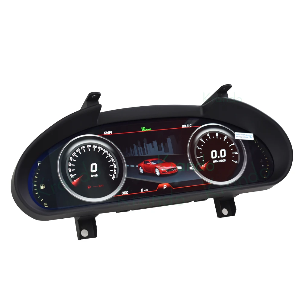 krando 12.3Inch digital  instrument display monitor for Maserati Granturismo GT 2008-2020 instrument carbon fiber frame upgrade