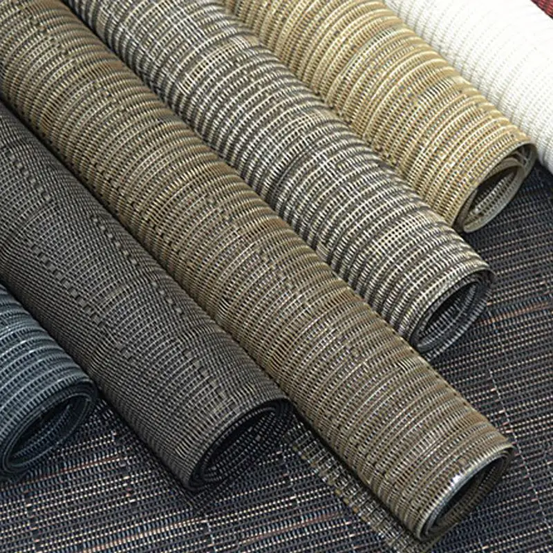 Good Price Printing Outdoor Strip Color Wire Coated Fabric Pvc Mesh Sheet For Outdoor Furniture