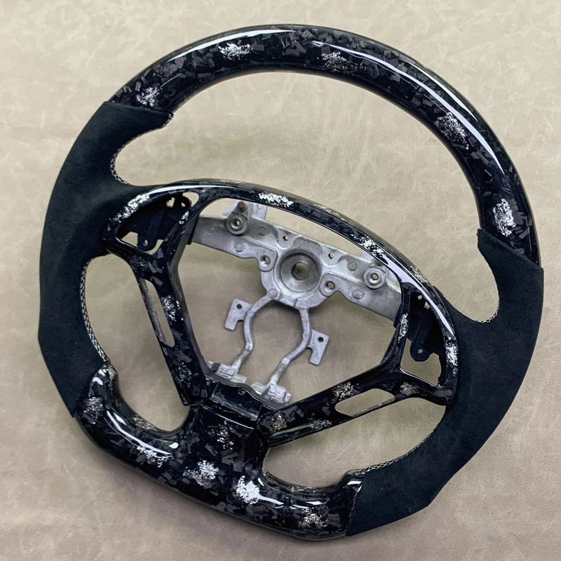 Customized Carbon Fiber Steering Wheel LED Display Leather Alcantara For Infiniti Q50 Q60 QX50 QX30 Q50L EX QX70 FX Q70L
