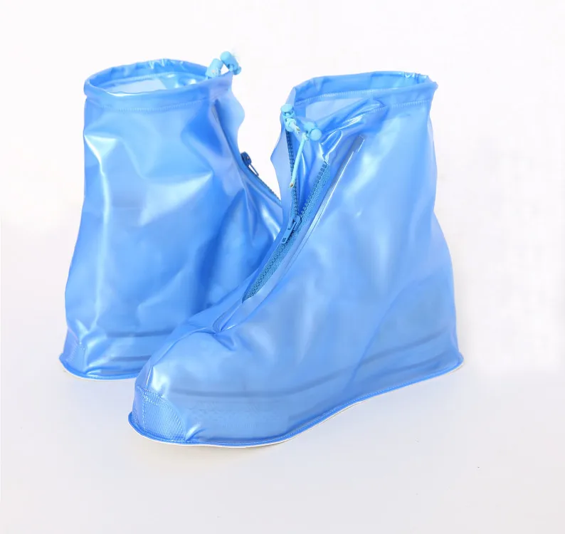 Unisex Mid-Calf Rain Shoes Summer Fashionable Clear PVC Rain Boot Protector Non-Slip Disposable Wholesale