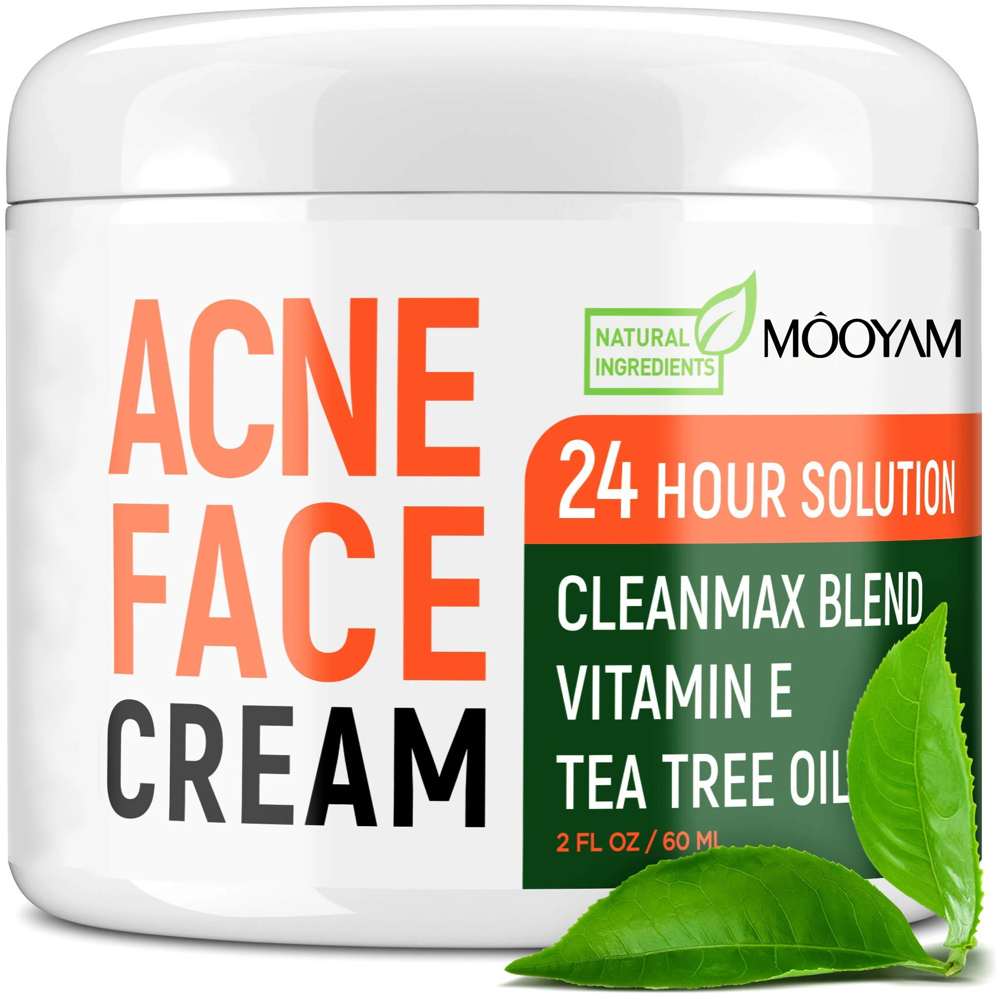 Private Label Organic Natural Tea Tree Oil Acne Removing Cream Acne Treatment Pimple Scar Removal Anti Acne Cream