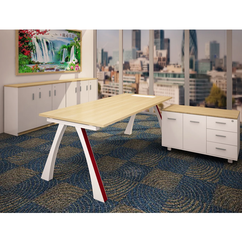 High Quality Library Furniture Study Desk Table Office Desk Staff Workstation