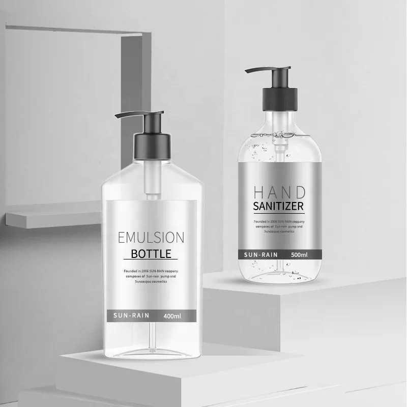 plastic 28/410 soap dispenser pump 400ml 500ml hand sanitizer gel pet bottle