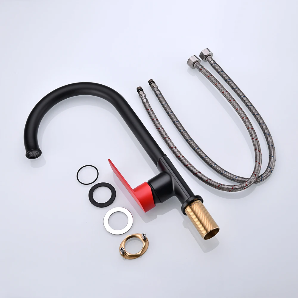 
Kitchen taps sink mixer single handle pull down deck mounted mixer faucet 