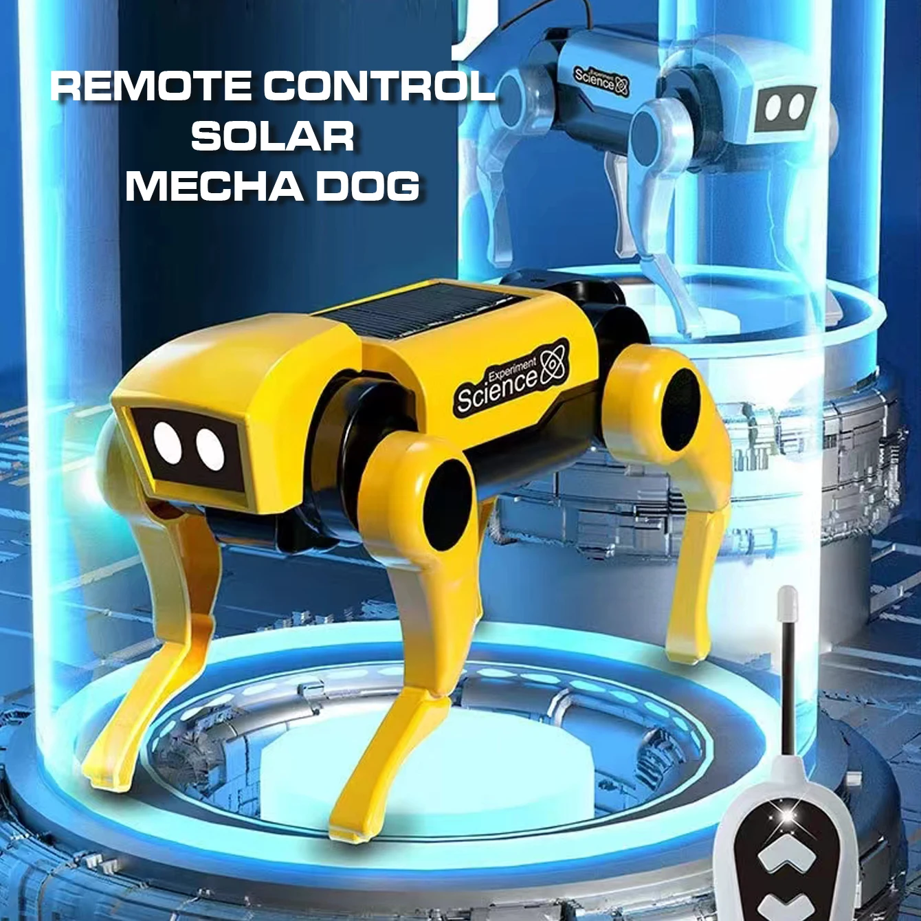 Kouyikou лидер продаж игрушка «Diy» умный робот на солнечной батарее собака научная техника Электрический развивающий стебель игрушка-головоломка «DIY»