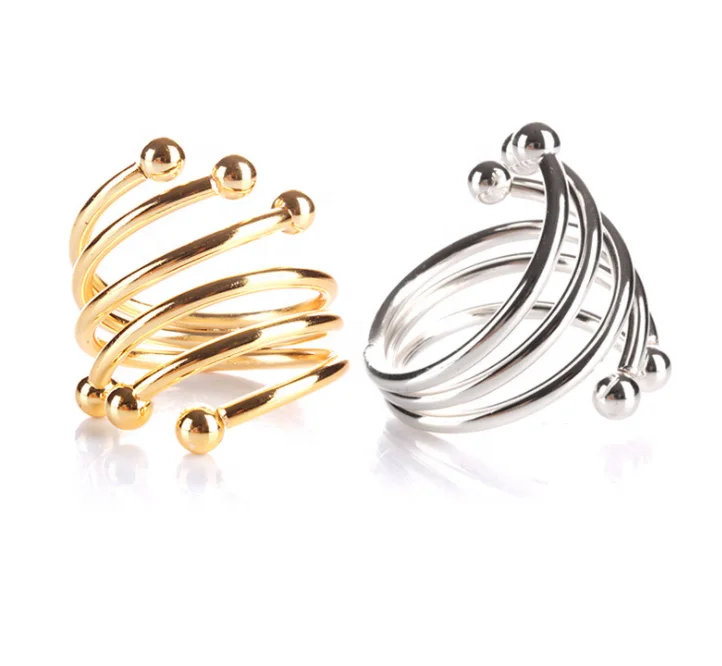 Metal napkin ring for hotel restaurant