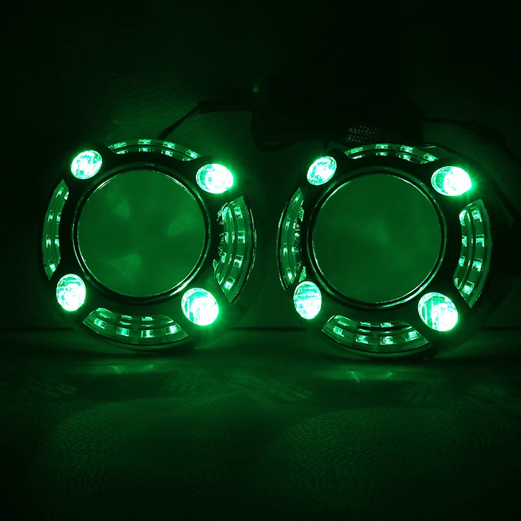 Auto lighting retrofit accessories led Panamera shroud for auto projector lens with dream color