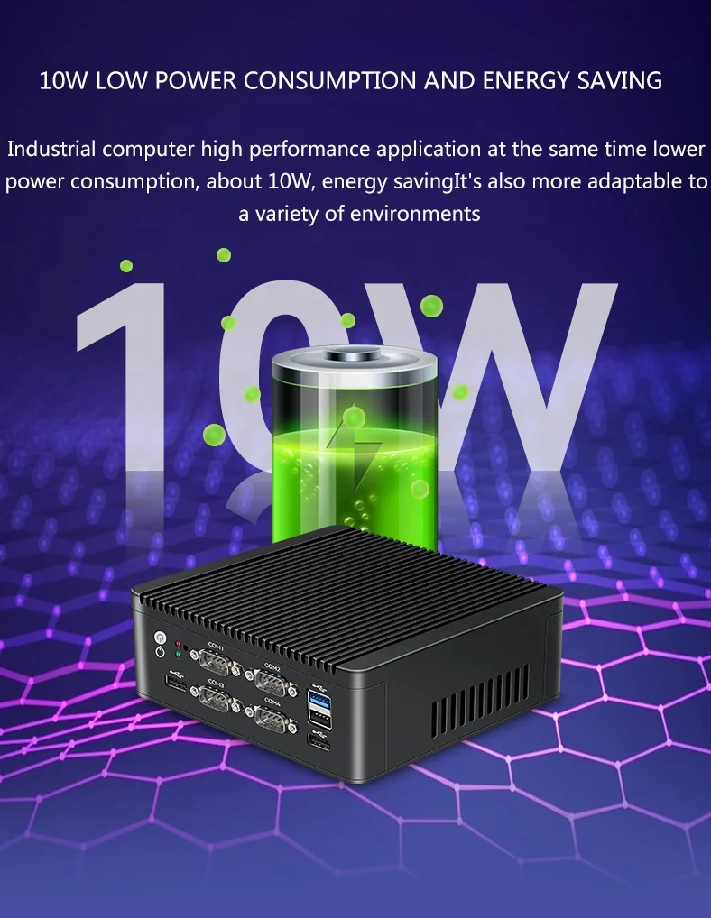 Мини-ПК с интегрированной графикой ce-leron J4125 N5000 HD VGA 4K дисплей Win10 11 Linux мини-компьютер для промышленного производства