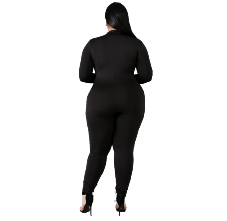 Long Sleeve Sports Legging Atacado Jumpsuit Plus Size Bodycon Jumpsuit for Fat Women