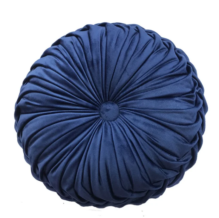 Wholesale Hand Wrinkled Christmas Sofa Cushion Covers Round Pumpkin Pillow Cushions For Home Decor