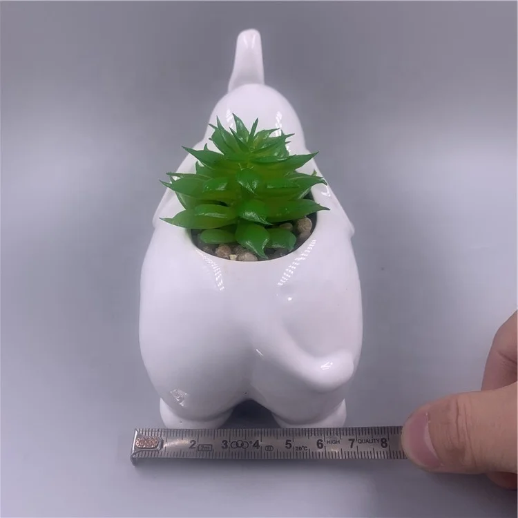 
Custom lovely home ceramic flower pot, juicy green plant pot, modern simple Nordic style, 