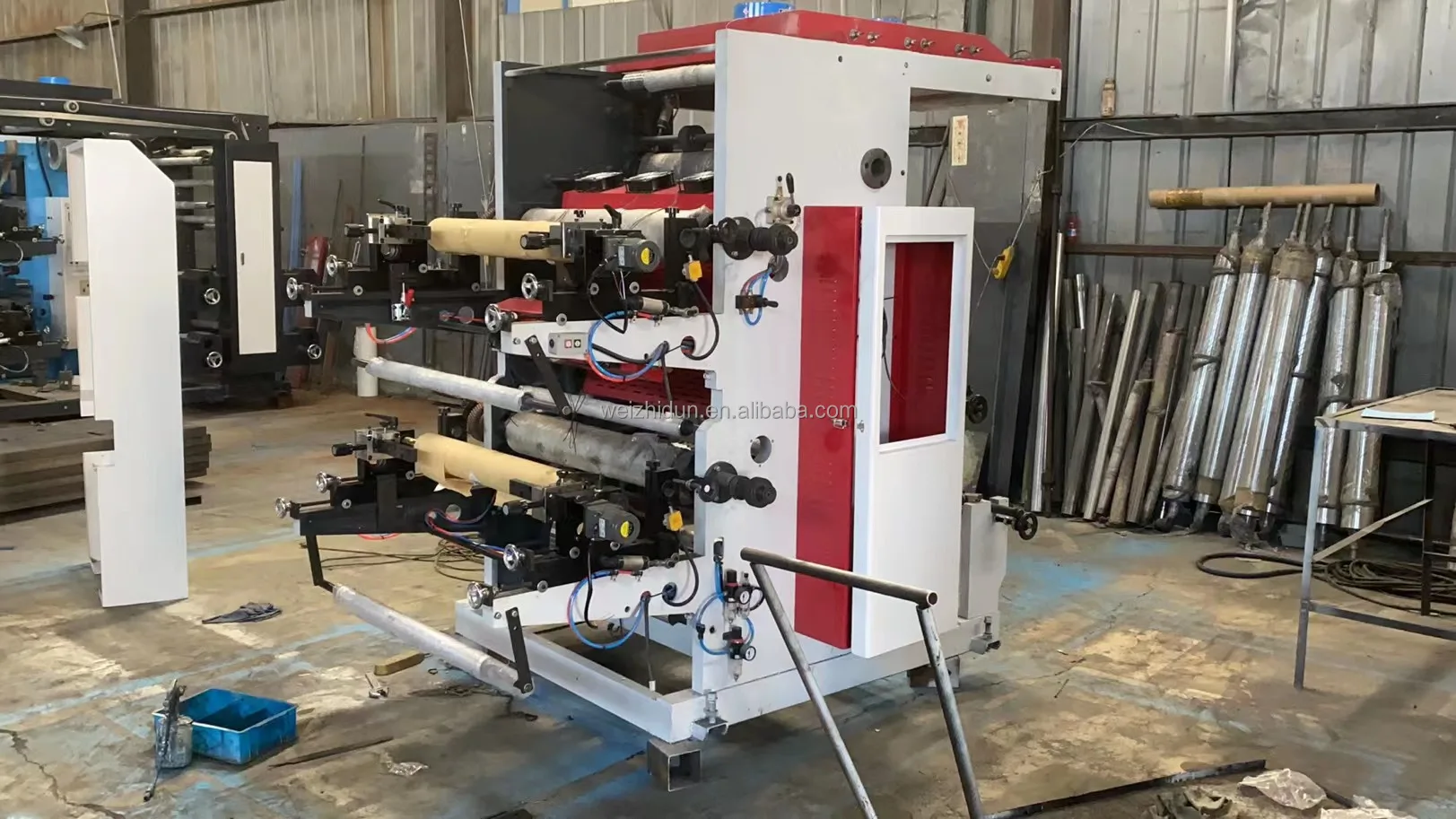 PE PP Film Bag Flexo Printing Machine Colour Central Drum Paper Printer Automatic Ci Plastic Price Mini 4 6 2 8 Color Stack Type